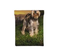 Schnauzer Sunset Cani Animali domestici Montagne Schnauzer, Spremere il portafoglio superiore da donna Borsa portaoggetti Piccola portamonete Portamonete