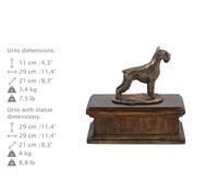 Schnauzer, Urna Esclusiva, Bronzo Freddo, ArtDog, DE