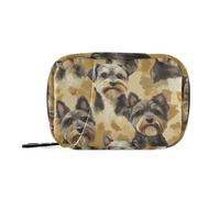 Schnauzerdogs - Borse medicinali in miniatura con scomparti staccabili, organizer portatile per pillole