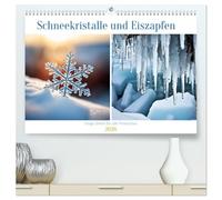 Schneekristalle und Eiszapfen Eisige Zeiten für alle Winterfans (hochwertiger Premium Wandkalender 2026 DIN A2 quer), Kunstdruck in Hochglanz: Erleben ... Winterfans auf der ganzen Welt begeistern.