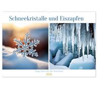 Schneekristalle und Eiszapfen Eisige Zeiten für alle Winterfans (Wandkalender 2026 DIN A2 quer), CALVENDO Monatskalender: Erleben Sie die Schönheit ... Winterfans auf der ganzen Welt begeistern.