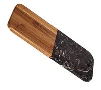 Tagliere DAM DM78375C00M2 - legno di acacia e marmo nero, design resistente, 38x18x1,5 cm