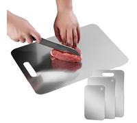 Schneidebrett Für Die Küche,Edelstahl Schneidebrett Beidseitig Für - Schonendes Schneiden Von Fleisch Obst