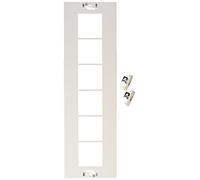 Schneider 03910 Piastra Frontale, Bianco, 6 x 72 x 72 mm