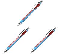 Schneider 132502 Penna a Sfera, Rosso (Confezione da 3)