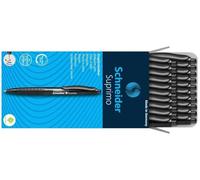 Schneider <135601 Penna A Sfera A Scatto Suprimo Punta Media, Nero, 20 Pezzi