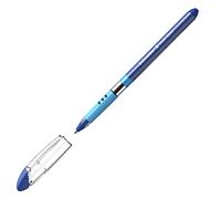 Schneider 151203 penna a sfera per strumenti da scrittura Slider Basic, modello con cappuccio, XB, blu, colore del fusto trasparente, 1 pezzo