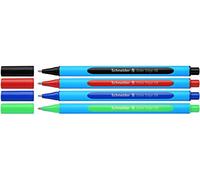 Schneider 151297, Slider Edge Pastel XB - Penna a sfera triangolare con XB (extra larga) larghezza linea, 4 pezzi, colori standard