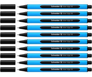 Schneider 152201 Ballpoint Pen Slider Edge with Cap XB Black Barrel Colour: Cyan