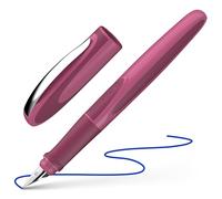 Schneider 168209 - Penna stilografica Ray, per destrimani, include cartuccia d'inchiostro standard blu reale, colore boysenberry