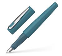 Schneider 168824 - Penna stilografica Tomo (ricaricabile con cartucce di inchiostro standard, adatta per destrimani e mancini) Deep Sea