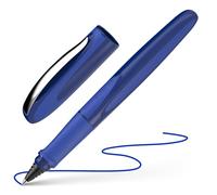 Schneider 187815 - Penna roller Ray (ricaricabile con cartucce di inchiostro standard, adatto per mancini e destrimani), colore: Blu