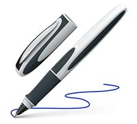 Schneider Penna sfera Raggio 187849 a cartuccia inchiostro blu per destrorsi e mancini bianco/grigio