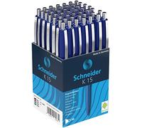 Penna A Sfera A Scatto K15 Punta Media Blu Schneider Cf 50 Pz