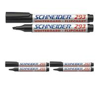 Schneider 290-Pennarelli neri per lavagna bianca e lavagna a fogli mobili, colore: nero (Confezione da 3)