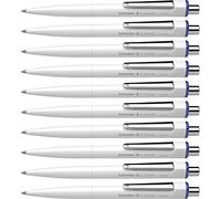 Schneider 739 ISO 12757-2 G2 - Penna a sfera a scatto K3, punta M, confezione da 10 pezzi, inchiostro indelebile colore blu