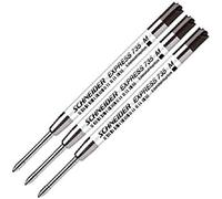 Schneider 77303 735M - Mina per penna a sfera, confezione da 3 pezzi, nero