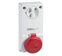 Schneider 82096 Presa Ib Ip65 3Pt 32A 380V, Bianco