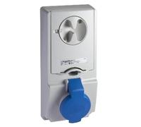 Schneider 82131 Presa Ib Fuse Ip44 2Pt16A220V, Bianco