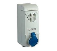 Schneider 83031 Presa Ib Parete Ip44 2Pt 16A 220V, Bianco