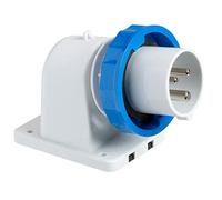 Schneider 83854 Spina Incasso Ip67 2Pt 16A 220V, Bianco