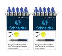 Schneider 852 - Cartuccia per roller, misura M, confezione da 5 (10 cartucce, colore: Blu reale