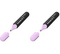 Schneider 95128 Evidenziatore Job PPL, Rosso Pastello, Punta 1.5 mm (Confezione da 2)