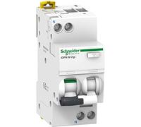 Schneider A9D02616 Interruttore Fi/LS iDPN N Vigi 1P+N, 16A, C-Char, 10mA, Tipo A, 6kA, Bianco