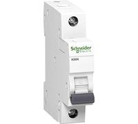 Schneider A9K02102 Interruttore Automatico K60N 1P, 2A, C Caratteristiche, 6kA, Bianco