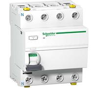 Schneider A9Z26463 - Interruttore a corrente residua iID, 4P, 63A, 500 mA, tipo A, n.a