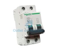 SCHNEIDER AUTOMATICO MAGNETOTERMICO C60A 4,5KA 2P 10A CURVA C 23864 INTERRUTTORE
