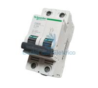 SCHNEIDER AUTOMATICO MAGNETOTERMICO C60H 10KA 2P 10A CURVA D 25115 INTERRUTTORE