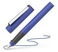 Schneider Base - Penna stilografica, pennino medio, colore blu artico