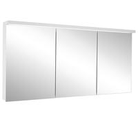 Schneider BORDO TW Armoire de toilette avec éclairage LED, 3 portes de même taille, 179,5x72,6x17,8cm, 188.180.01.50, 188.180.01.50, Versione: CH standard/corpo anodizzato argento