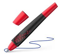 Schneider Optics Penna roller Breeze 18882 – plastica riciclata, cancellabile, blu reale/nero/rosso