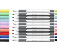 Schneider Brushpen Paint-It 070 - Pennarelli premium con punta flessibile e colori vivaci per calligrafia, lettering manuale e altro, 10 pezzi assortiti