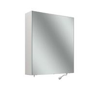 Schneider CARE armoire de toilette, 595x680mm, charnières à droite, sans éclairage, 2 prises à gauche en bas à lextérieur, 193.662.01.02, 193.662.01.02, Versione: CH standard/carcassa bianca