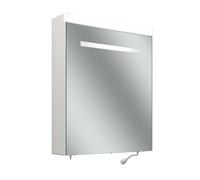 Schneider CARE LED armoire de toilette, 595x727mm, charnières à droite, éclairage en haut, 2 prises de courant à gauche à lextérieur en bas, avec distributeur, 193.264.01.02, 193.264.01.02, Versione: 