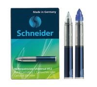 Schneider, cartucce per penna roller 852, M (blu reale/ 5 confezioni da 5 cartucce l una, per un totale di 25 cartucce)
