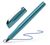 Schneider Ceod Shiny 186257 - Penna roller (destrorsi e mancini, tratto M, con cartuccia d'inchiostro blu reale, colore: Teal