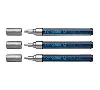 Schneider Confezione da 3 PENNARELLI pittura Maxx 270 PTE OGIVE 2 - 3 mm Argento