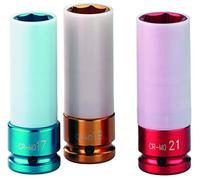 Schneider Druckluft GmbH DGKD322294 - Set di 3 chiavi a bussola (dimensioni 17, 19, 21 mm), per cerchioni in alluminio, per utensili ad aria compressa