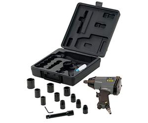 Schneider Druckluft GmbH Schneider airsystems SGS DGKD322820 - Avvitatore ad aria compressa con set di chiavi a bussola (10 pezzi)