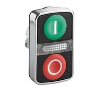 Schneider Elec Pic - MSS 40 30 - Testa pulsante doppio rasante Saliente Bianco Verde i-bl. Rosso 0 Nero