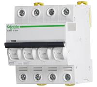 Schneider Electric a9 °F74425 iC60 N DC, acti9, curvatura C, 4P, 85 mm altezza X 72 mm larghezza X 78.5 mm profondità, 25 A corrente, 50/60 HZ, Bianco
