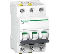 Schneider A9F03325 - Interruttore di circuito iC60N, 3P, 25A, B, colore: Bianco