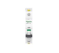 Schneider Electric A9F04110 IC60N Interruttore automatico magnetico termico, 1P, 10A, curva C, 78,5 mm x 18 mm x 91 mm, Bianco
