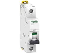 Schneider Electric A9F74101 - Interruttore automatico magnetotermico IC60N, 1P, 1 A, curva C, colore bianco, 63A, bianco, 1