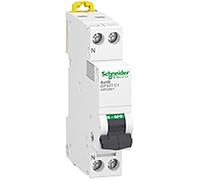 Schneider Electric - Acti9 iDT40T - interruttore modulare - 1P+N - 1A - curva C - 4500A/6kA - A9P22601