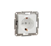 Schneider Electric Asfora EPH2970221D - Presa Schuko da incasso, protezione da contatto, fissaggio a vite e artigli, 2 poli + E, 16A, colore: Bianco